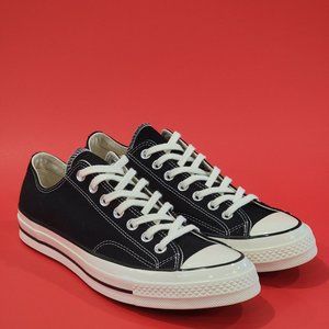Converse Chuck 70 Low Top Classic Black Sneakers 162058C NWT